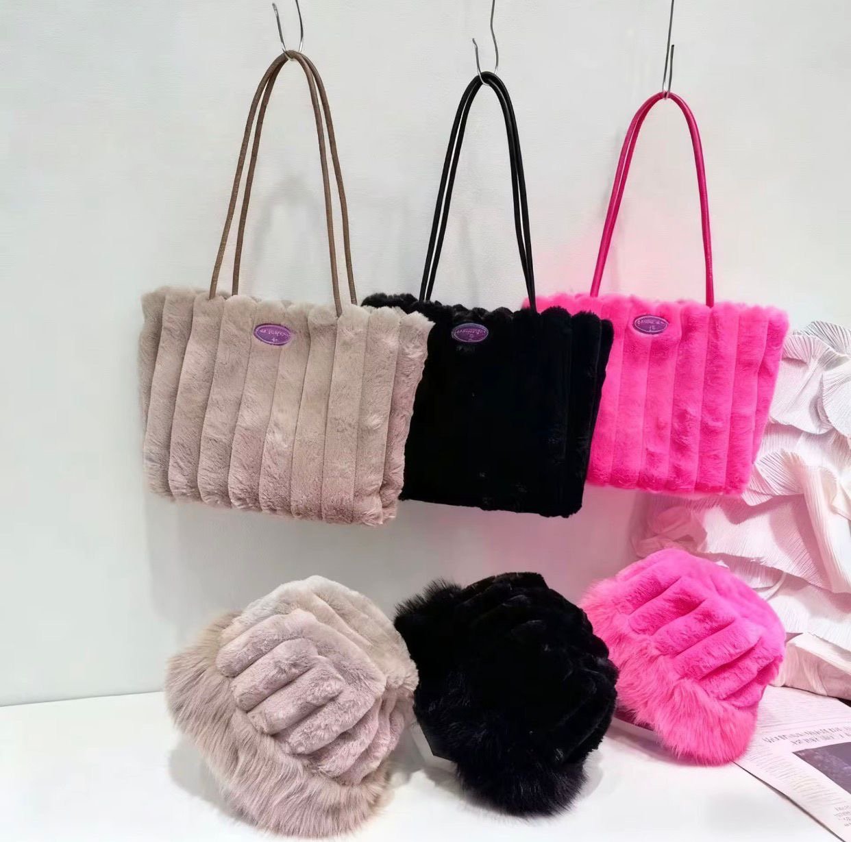 Summer tote bags with hat