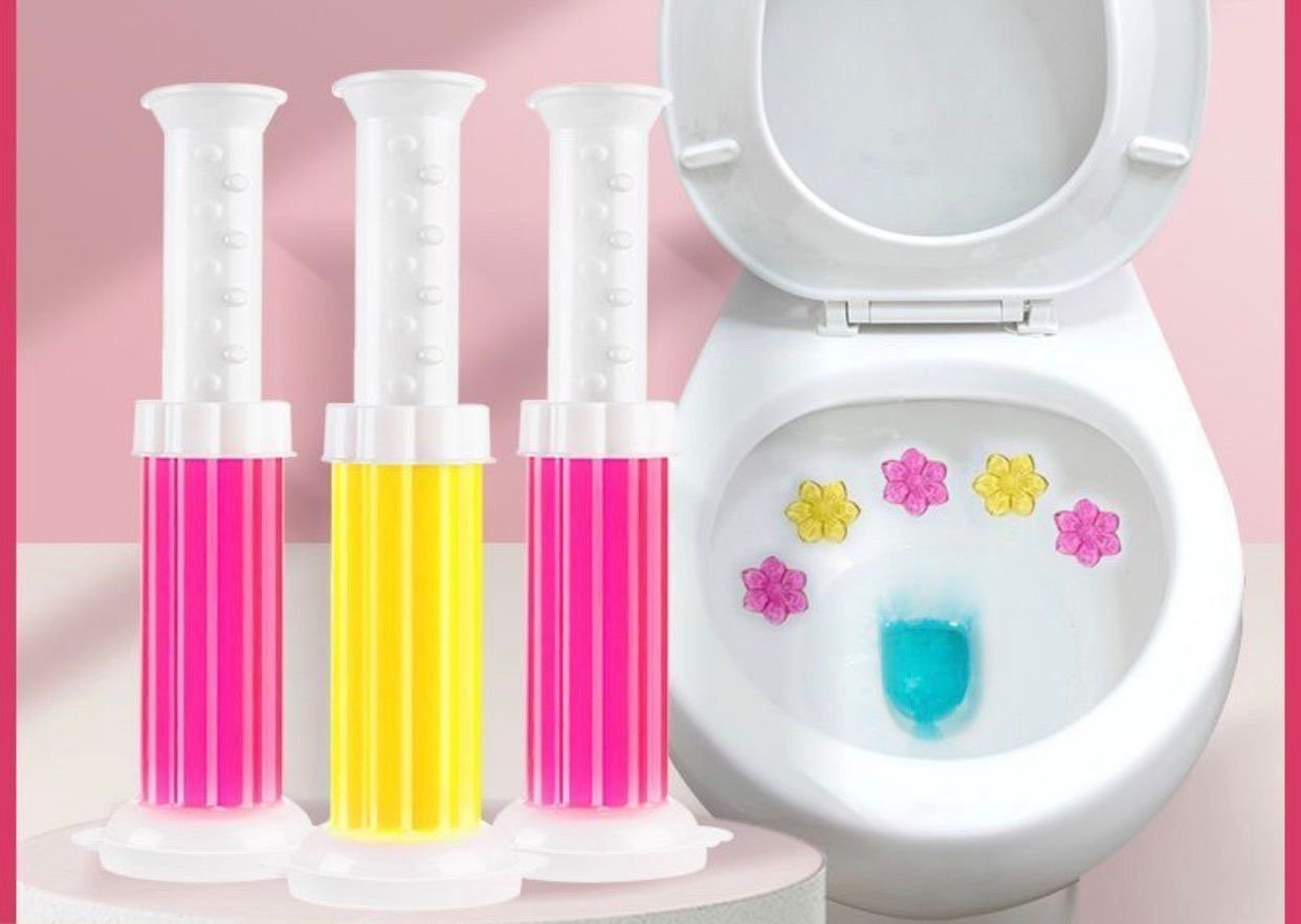 Toilet flower gel