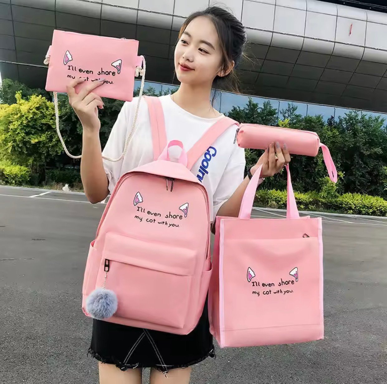 Ladies bag packed set